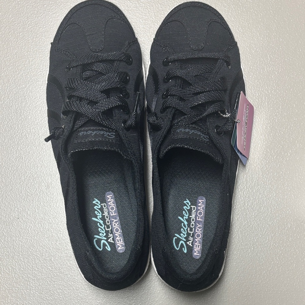 Skechers Women's Classic Black Sneakers